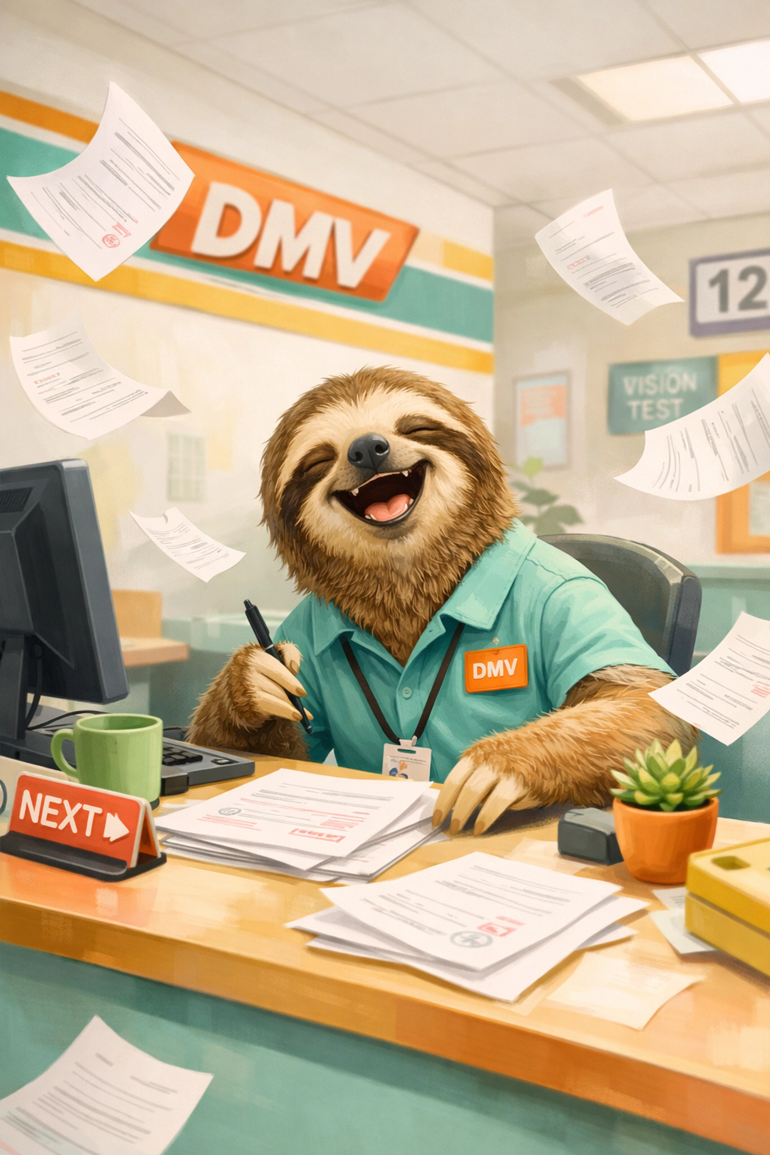 Zootopia DMV sloth scene demonstrating character-driven humor for faith creators