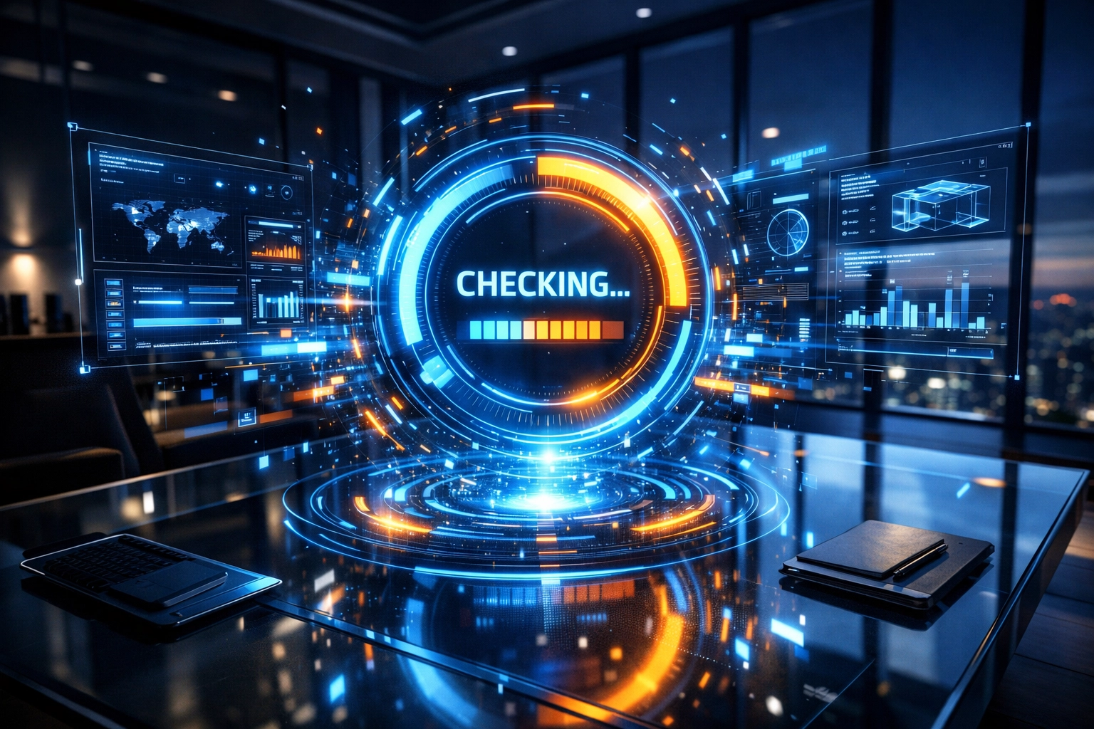 Digitales Dashboard zur Analyse der technologischen Basis beim KI-Readiness Check für Unternehmen.