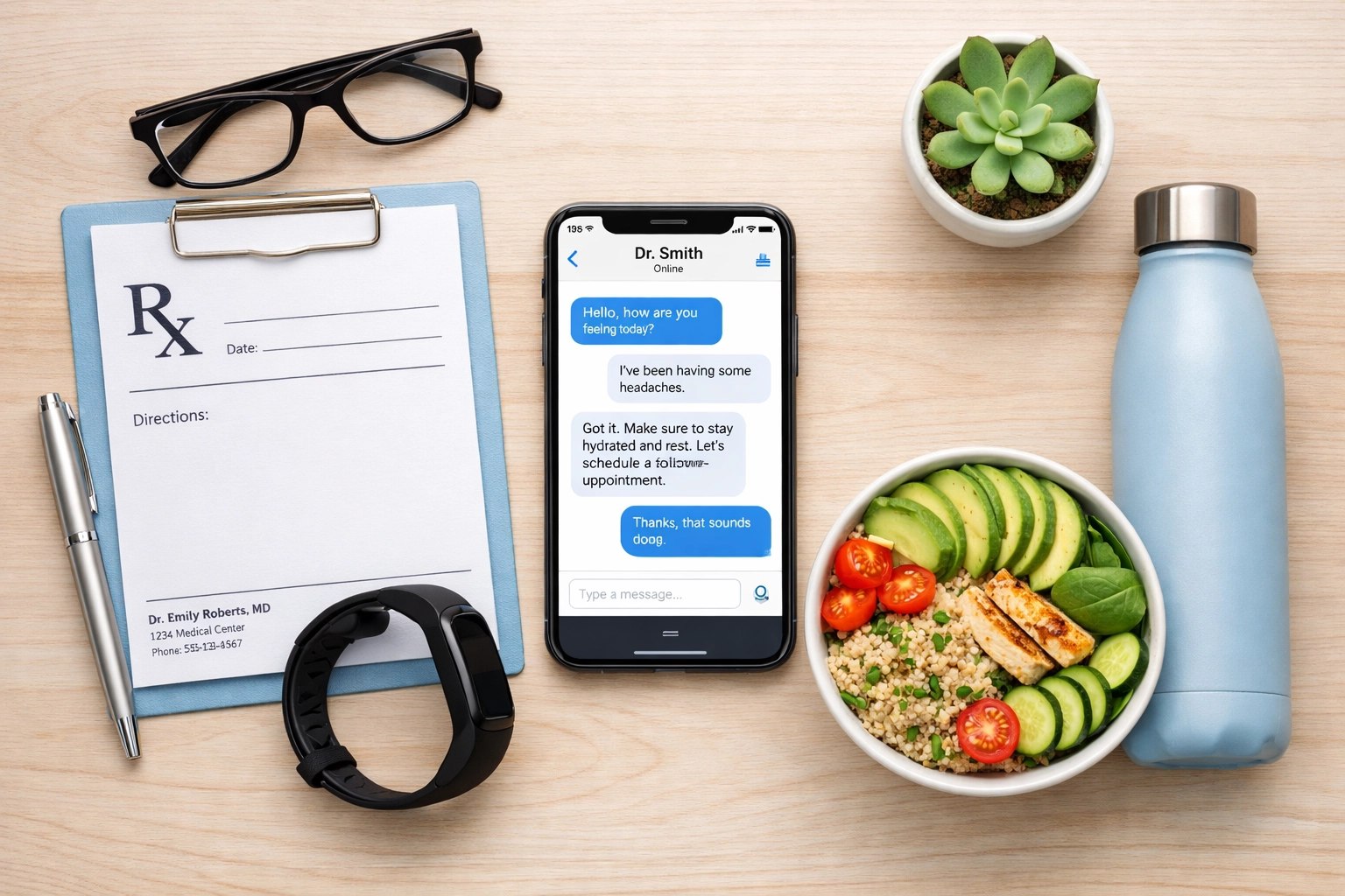 Organized weight loss journey with online doctor support, healthy meals and fitness tracking