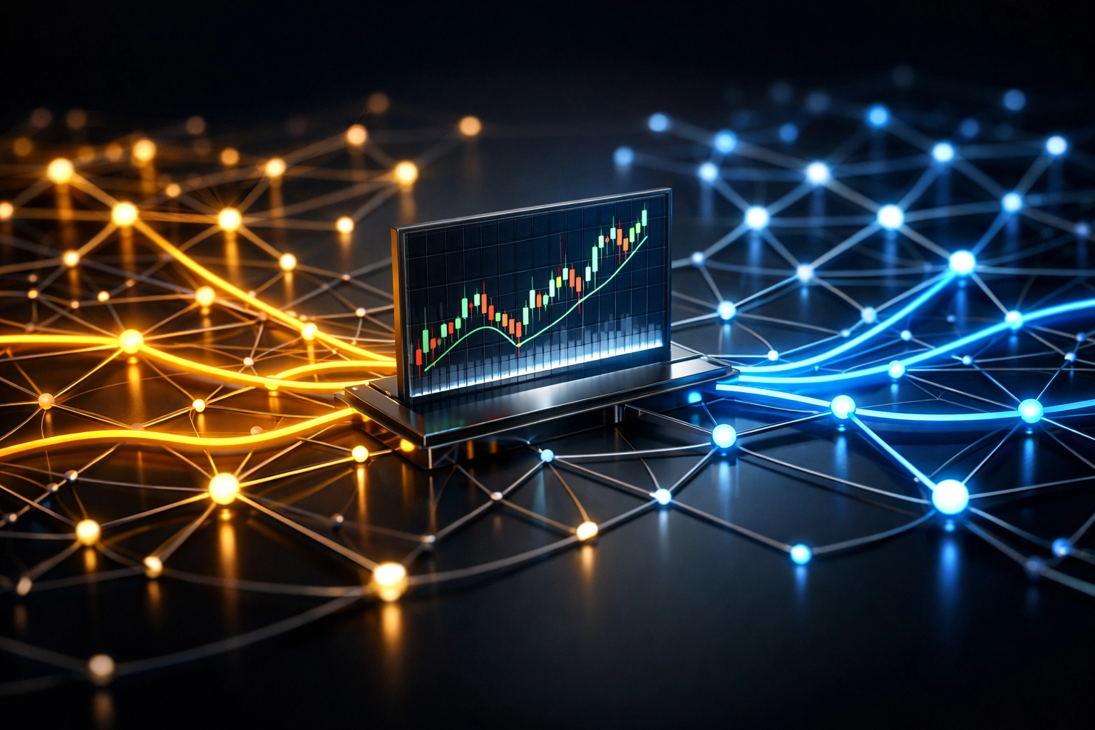 Alternative investment diversification network showing multiple pathways beyond traditional stocks and bonds