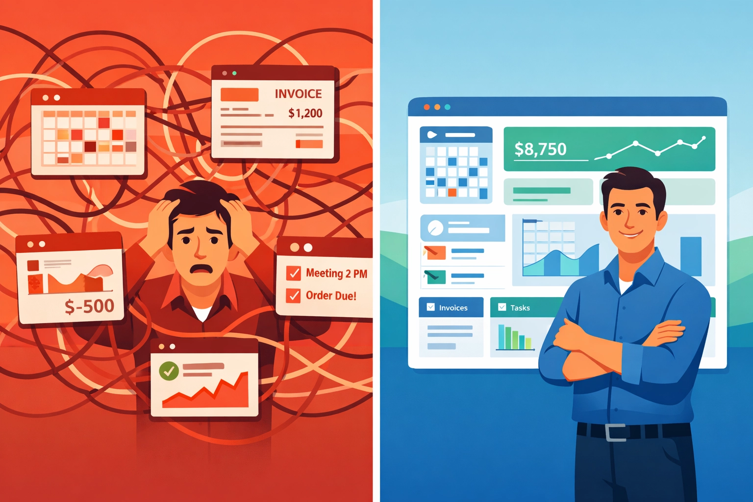 Comparison of multiple software systems versus unified field service platform