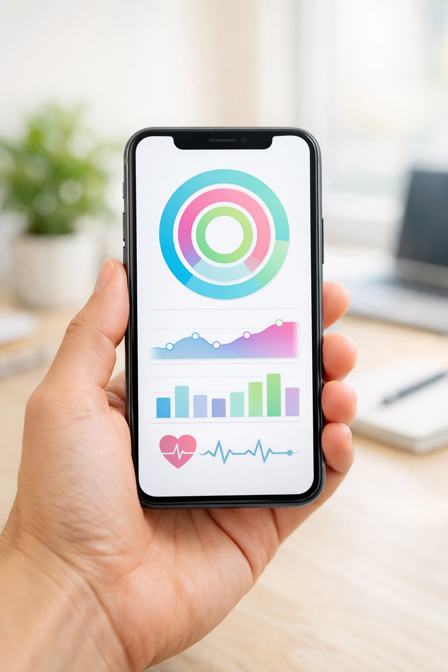 Using a smartphone for an online weight loss assessment and digital health tracking with DrMed Health.