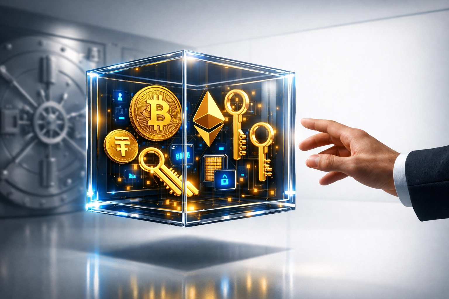 Self-custody merchant wallet allowing direct control versus traditional custodial payment systems