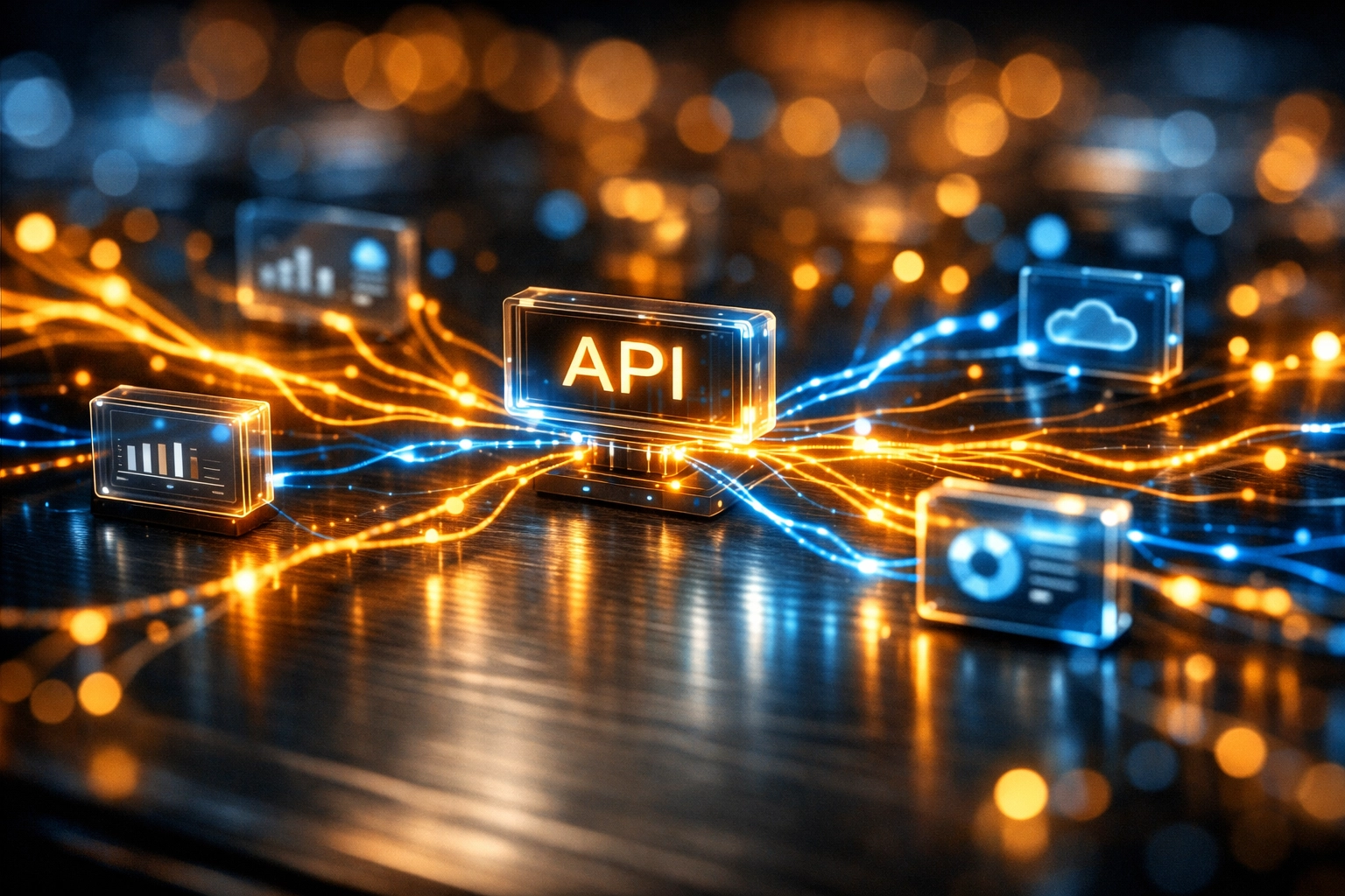 Visualizing API connections and holographic data threads for custom GPT technical configuration.