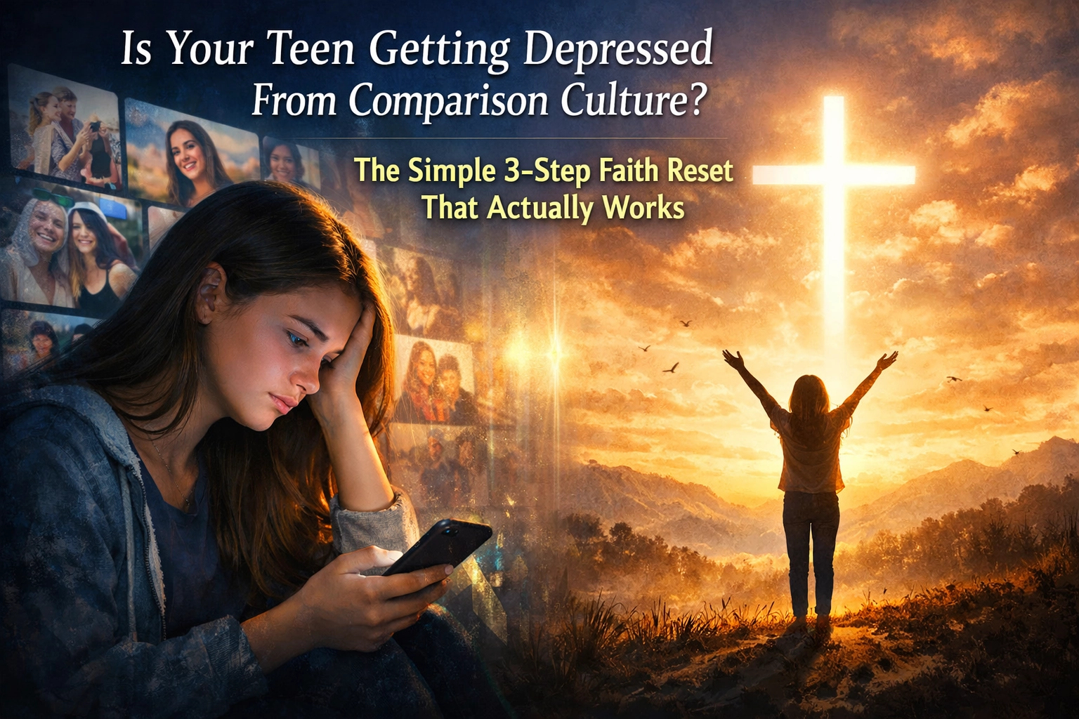[HERO] Is Your Teen Getting Depressed From Comparison Culture? The Simple 3-Step Faith Reset That Actually Works