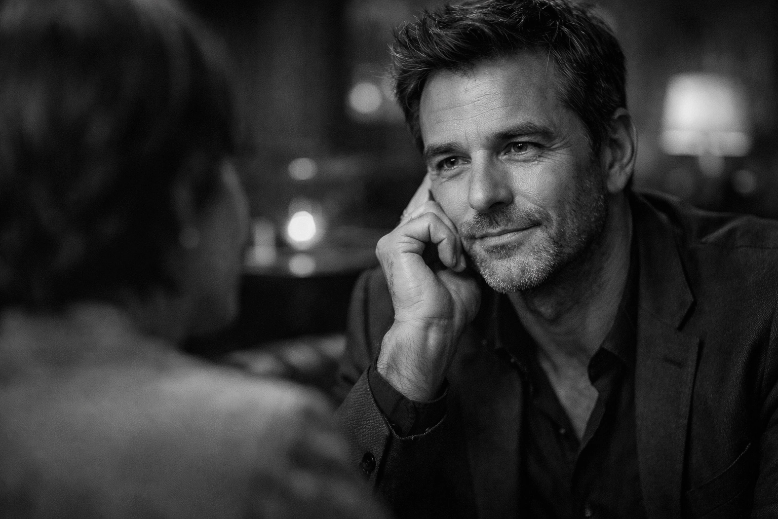 Intentional conversation and deep connection between professionals dating without digital distractions.