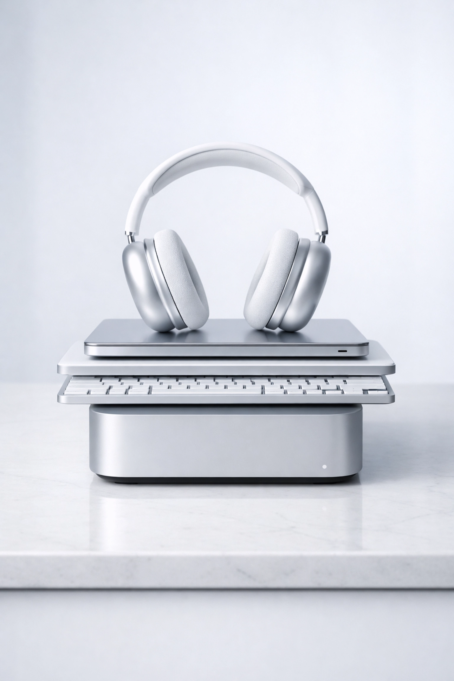 Stacked technology components illustrating a streamlined and integrated business marketing tech stack.