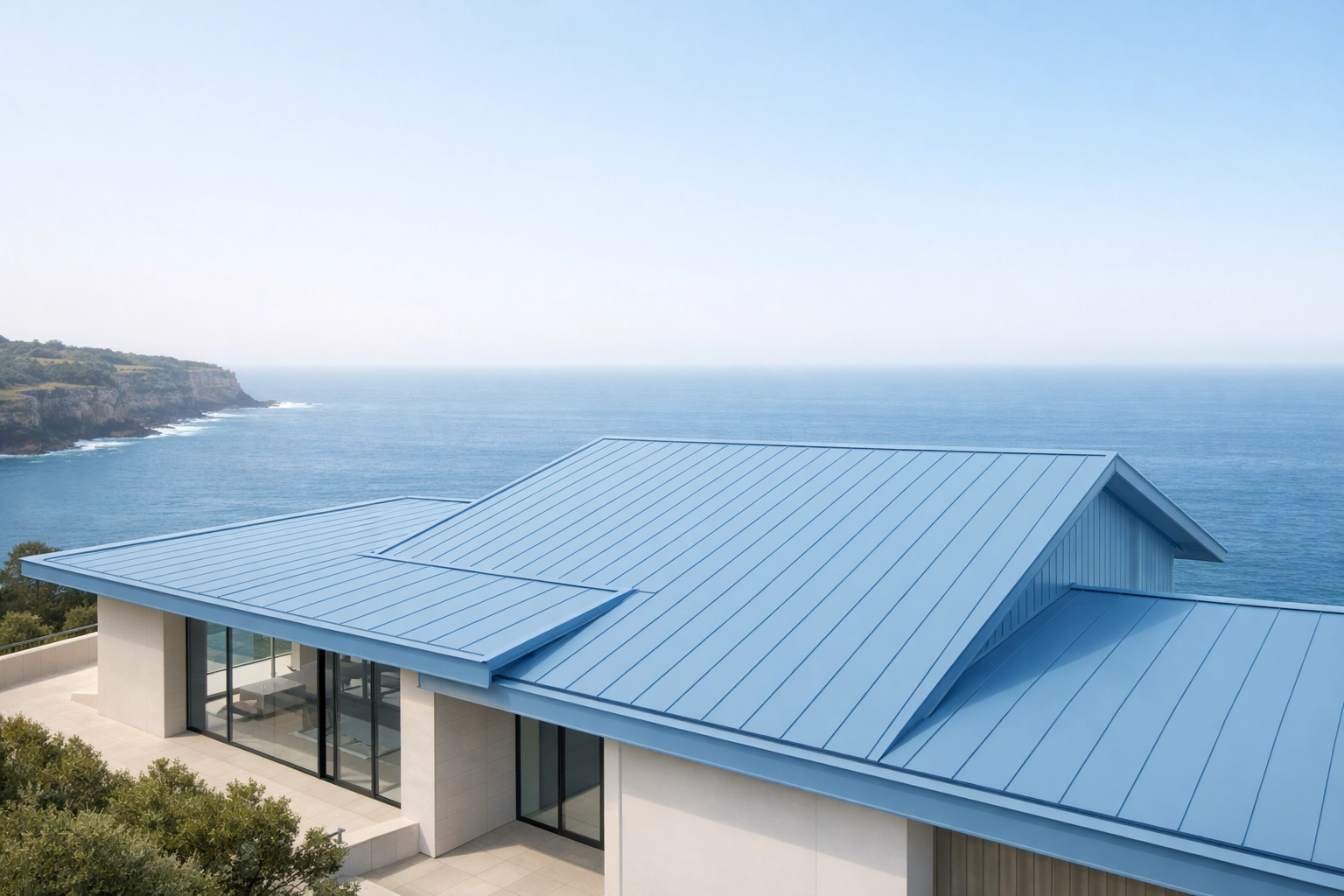 Premium metal roof installation on a Northern Beaches home by expert Sydney roofers.
