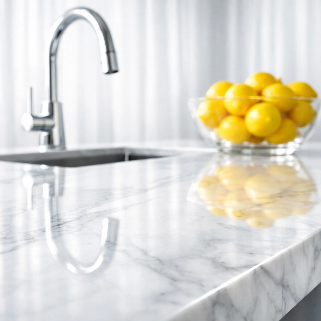 Sparkling clean kitchen countertops in Natick sanitized to ensure a healthy living environment.