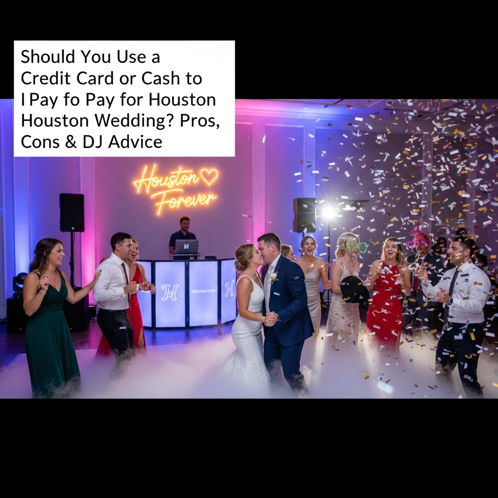 Should You Use a Credit Card or Cash to Pay for Your Houston Wedding? Pros, Cons & DJ Advice
