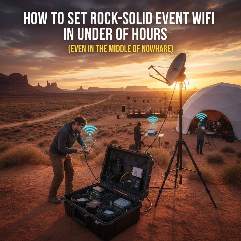 How to Set Up Rock-Solid Event WiFi in Under 2 Hours (Even in the Middle of Nowhere)