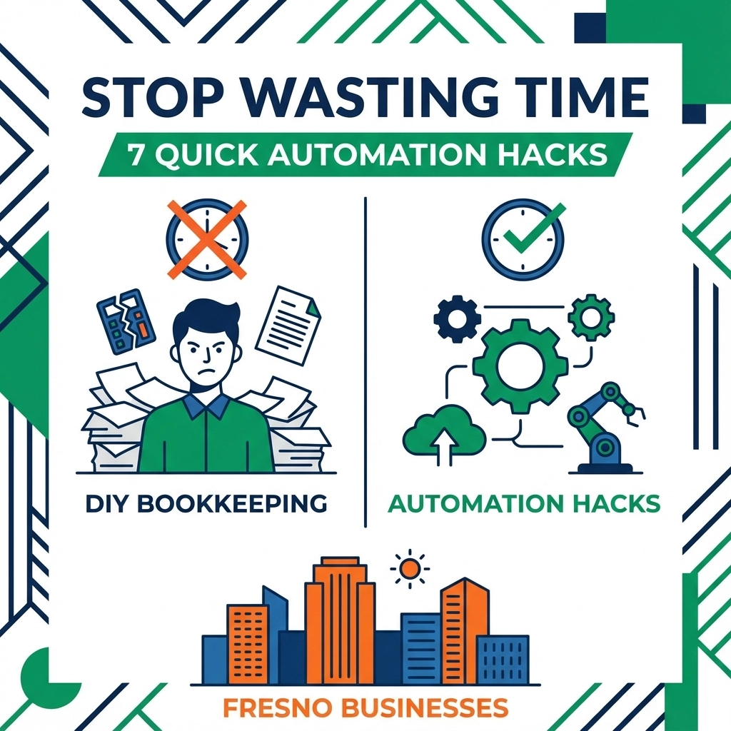 Stop Wasting Time on DIY Bookkeeping: Try These 7 Quick Automation Hacks for Fresno Businesses