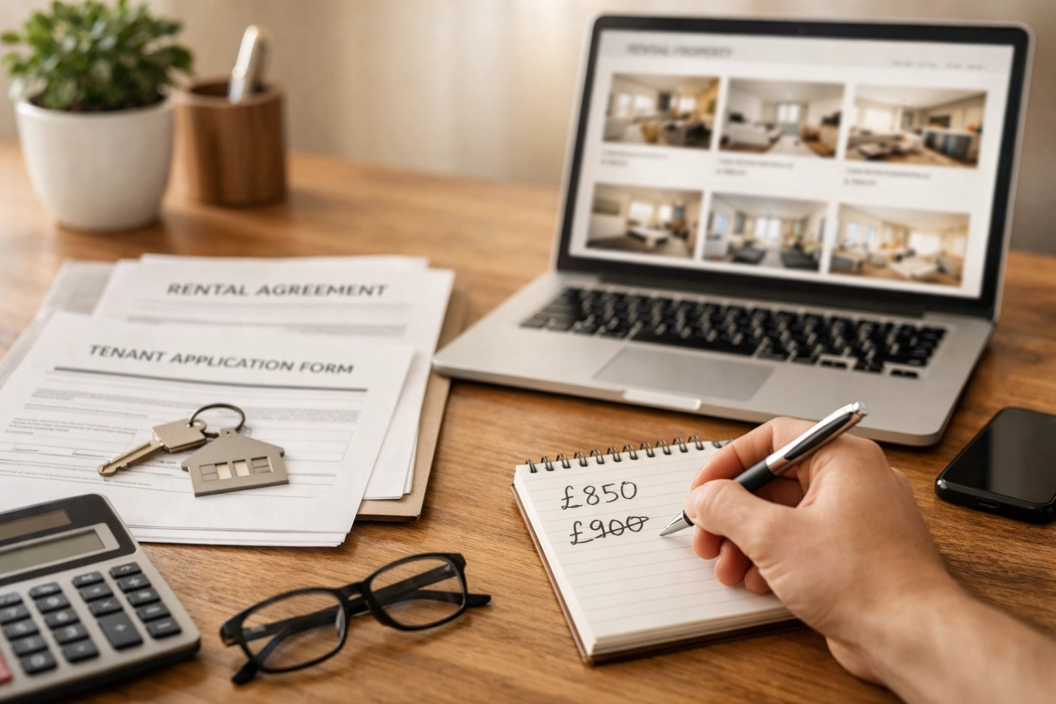 Landlord setting rental asking prices with bidding ban compliance documentation