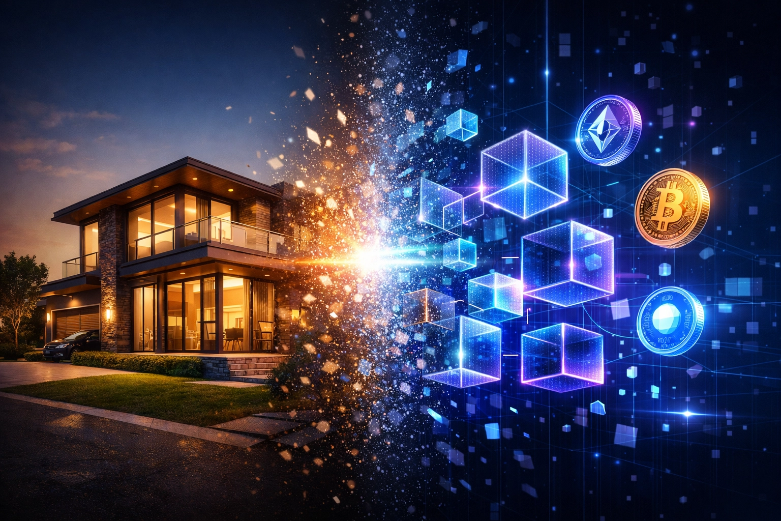 Real estate transforming into blockchain tokens through asset tokenization