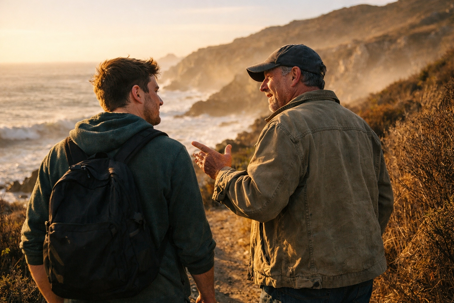 A mentor and disciple walking and talking together, showing life-on-life proximity in discipleship.