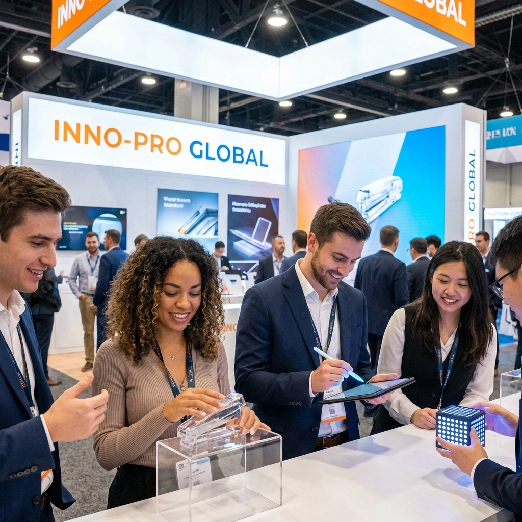 Event attendee sharing branded swag on social media &mdash; UGC that drives engagement