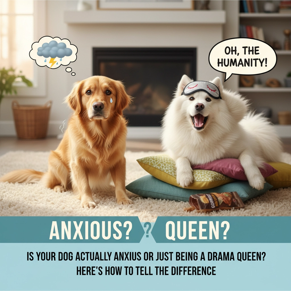 Is Your Dog Actually Anxious or Just Being a Drama Queen? Here's How to Tell the Difference