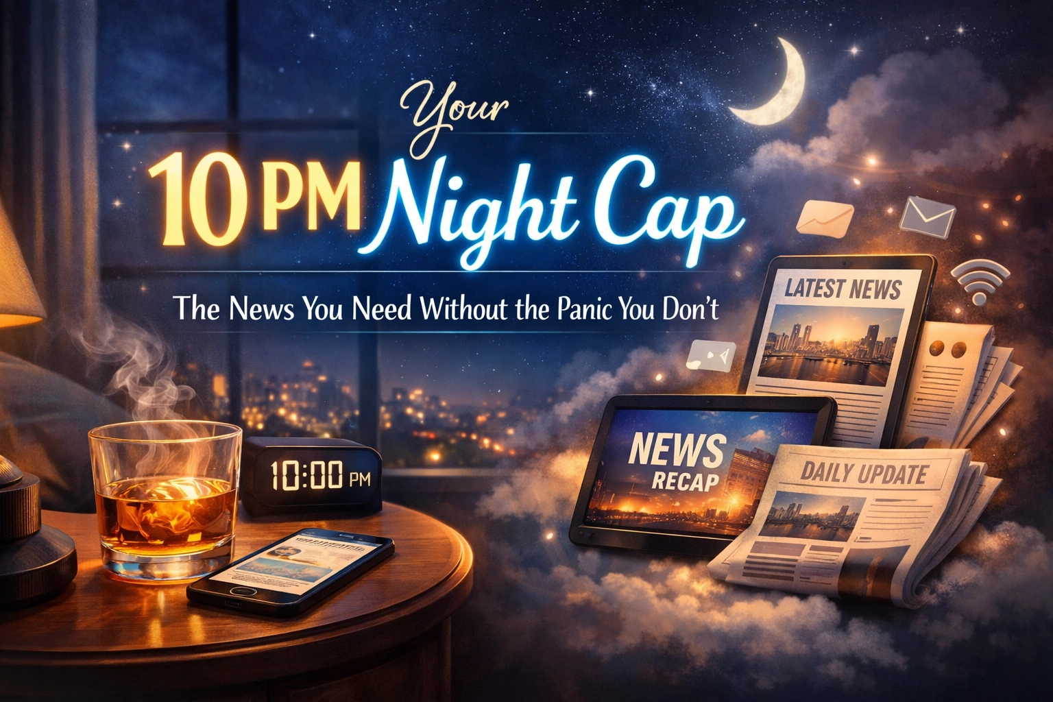 [HERO] Your 10 PM Night Cap: The News You Need Without the Panic You Don