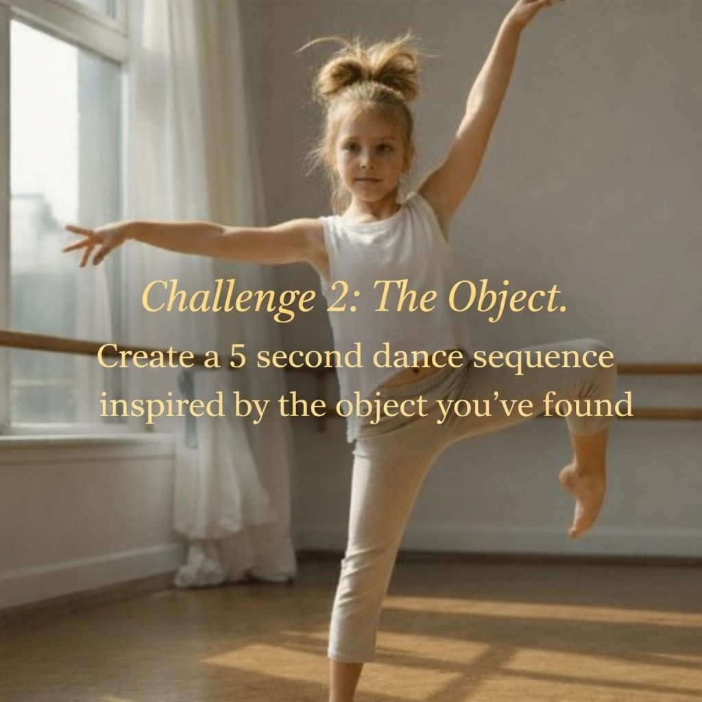 The Easter Holiday Choreography Challenge: Let's get Creative! - 63onll7Yl9f A young dancer performing an arabesque in the studio for Challenge 2.