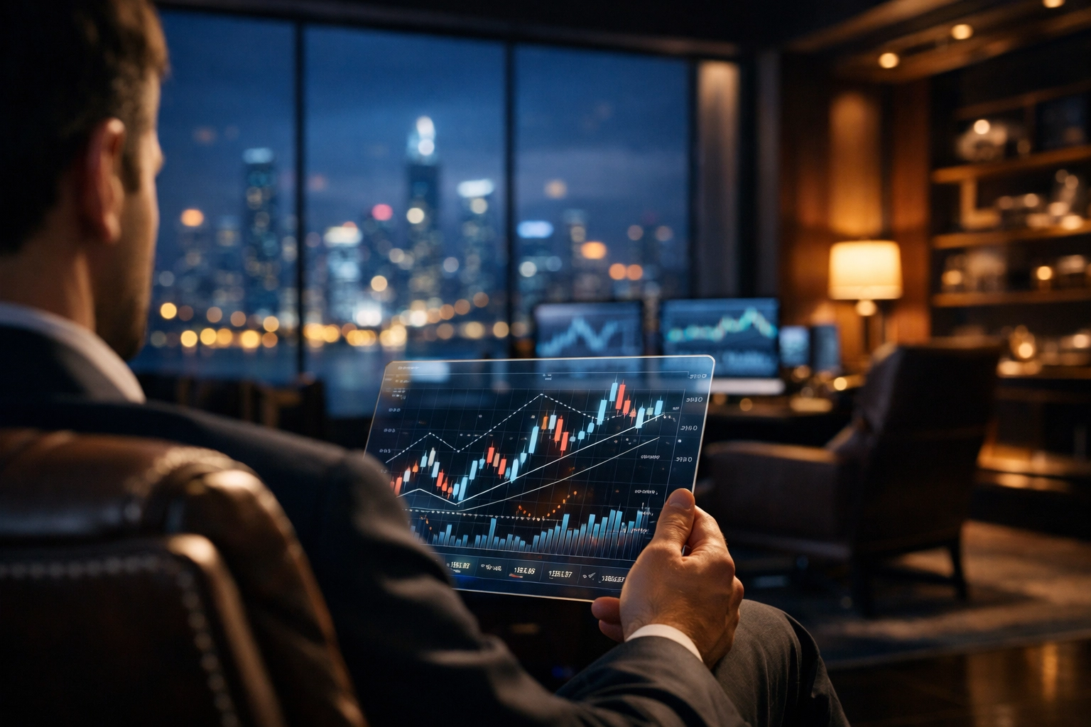 Professional crypto trader using data visualizations to find trading confluence and market signals.