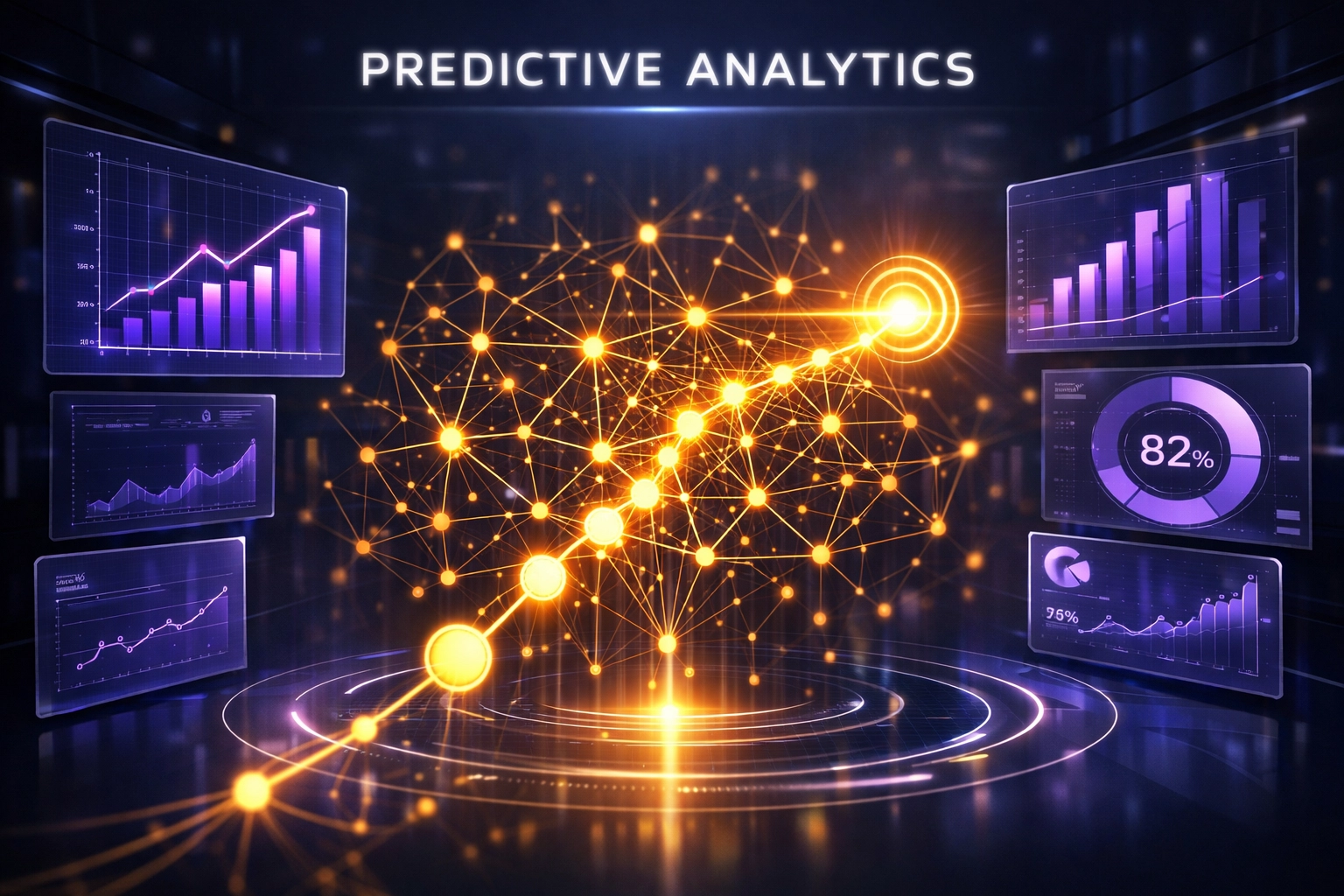 KI-gestützte Predictive Analytics im B2B-Vertrieb zeigt Datenmuster für höhere Abschlussquoten.