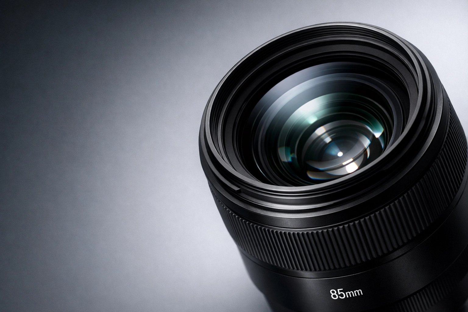 High-end 85mm camera lens used by a professional headshot photographer in Miami for corporate portraits.