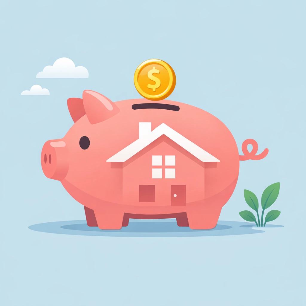 Ahorro para el pago inicial o down payment para comprar una casa propia.