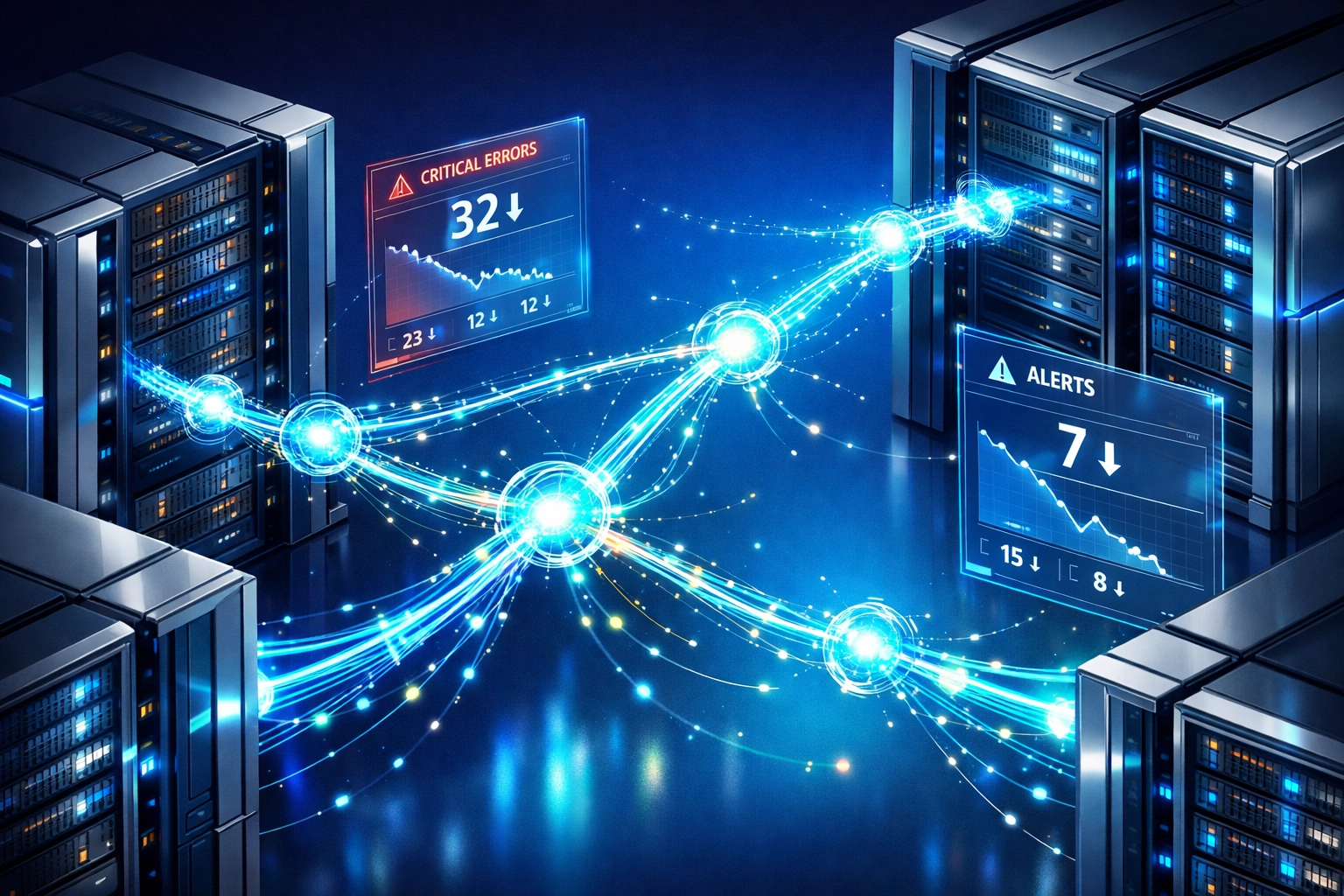 ServiceNow ITOM AI-powered self-healing infrastructure reducing incident alerts automatically