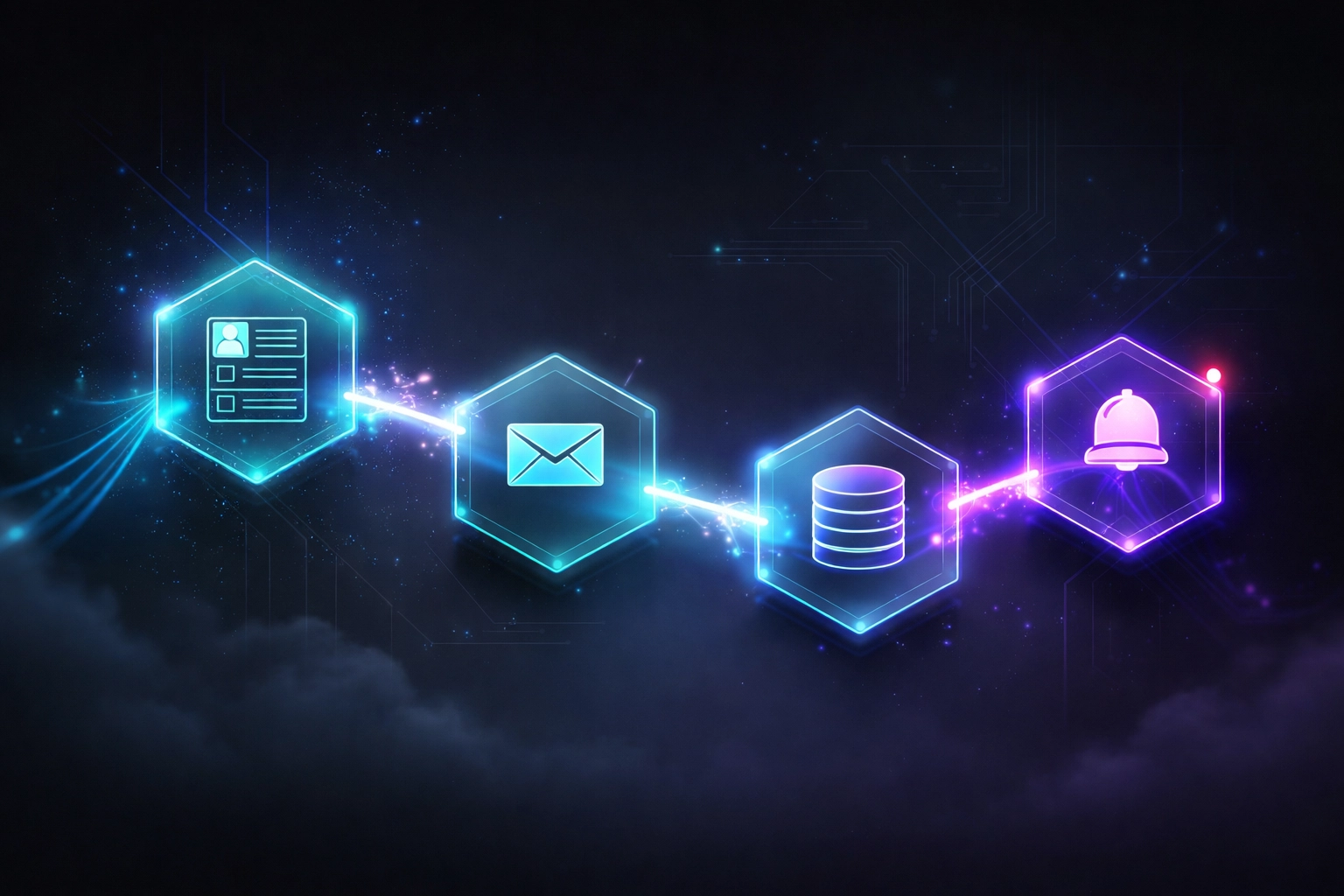 Workflow diagram with connected automation steps, representing easy process mapping for small business automation beginners