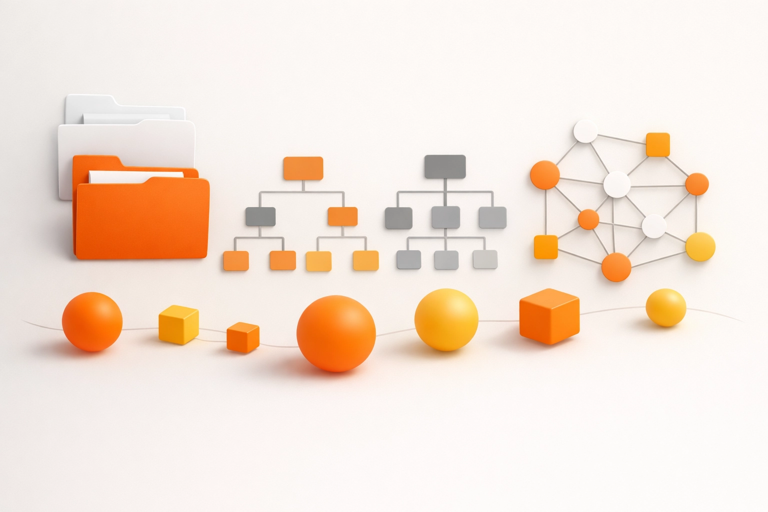 Organized digital workspace showing print workflow taxonomy and file management system