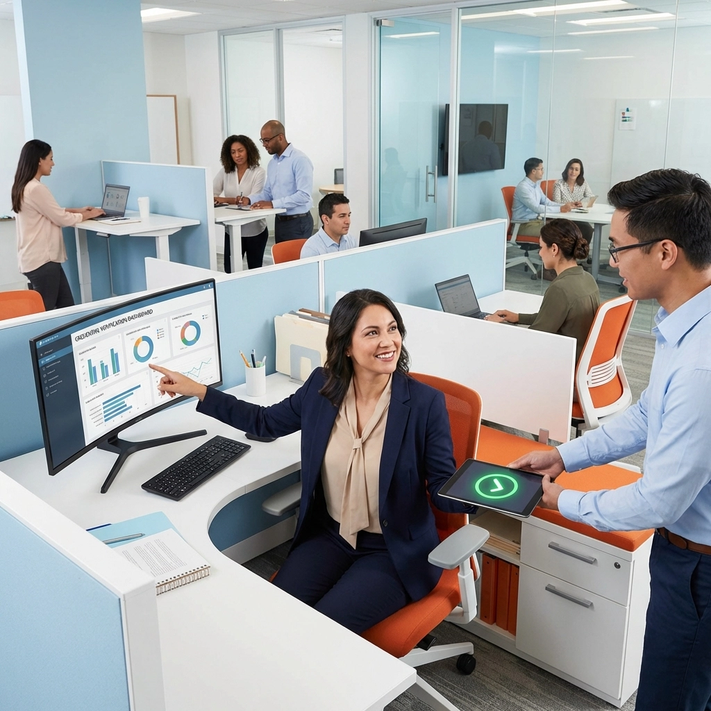 Healthcare HR team streamlining credentialing and hiring to ensure fast, compliant staffing solutions.