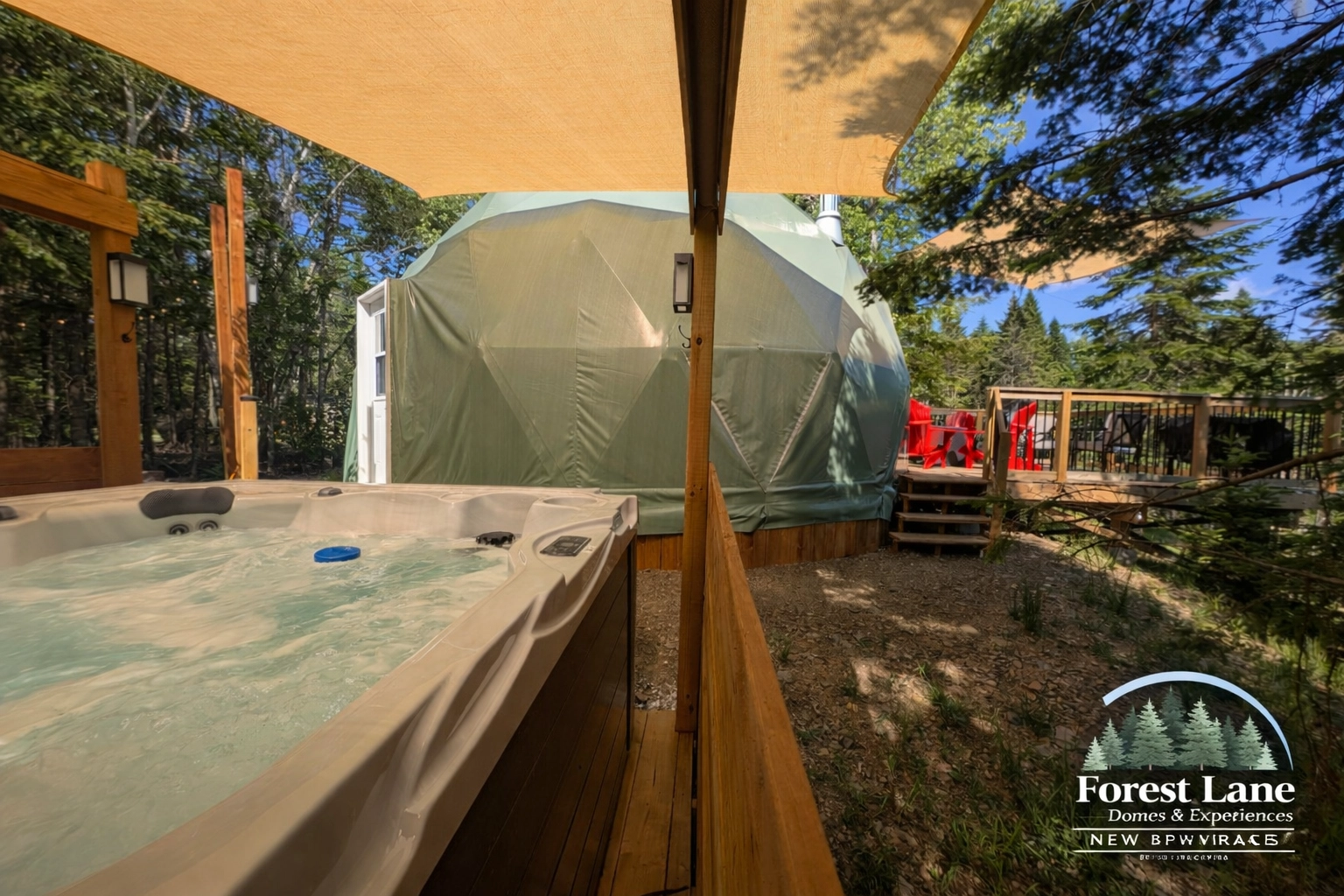 Dome 2  Private Geodesic Dome in Forest