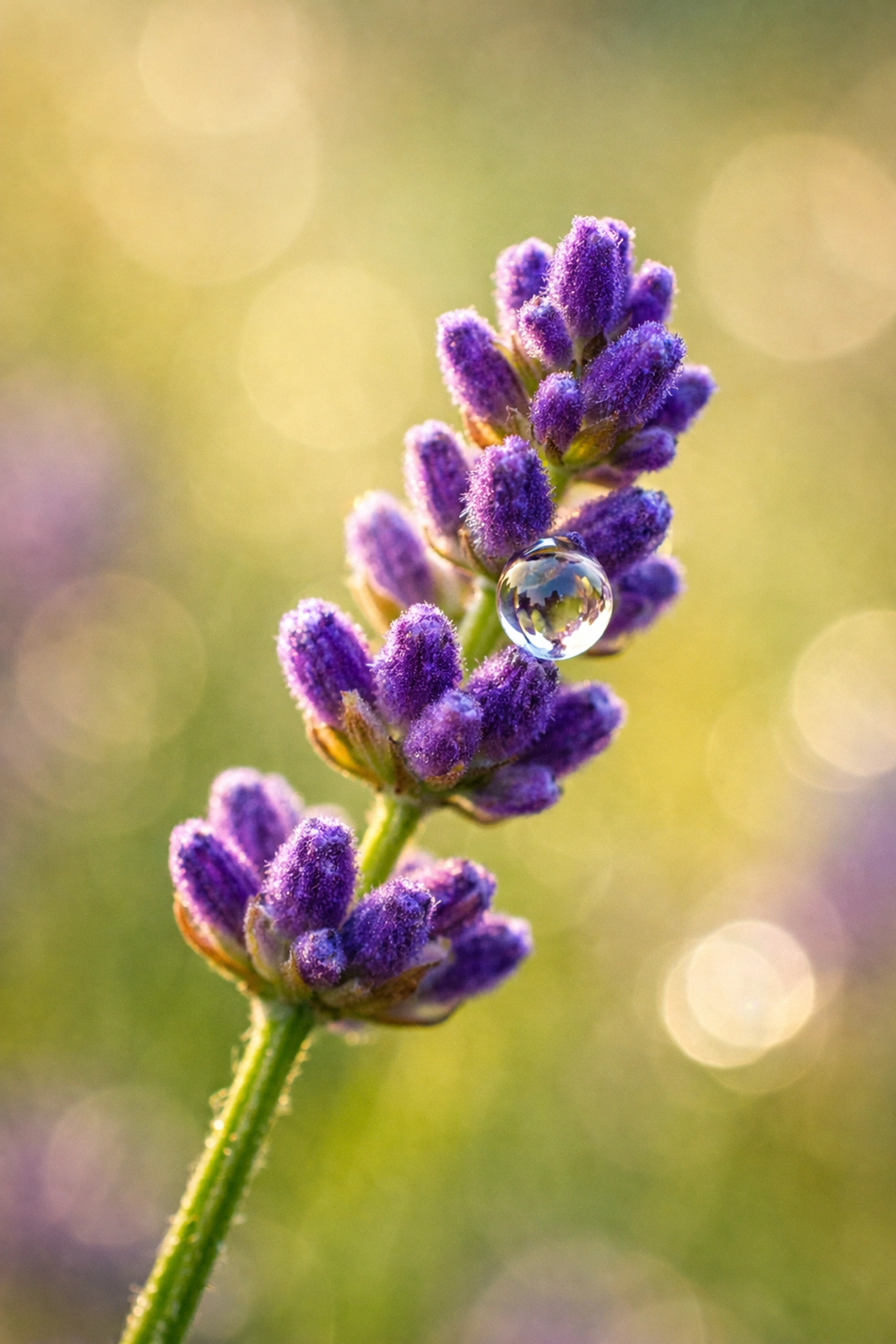 Macro photo of lavender with bokeh illustrating shallow depth of field in Manual Mode 101.