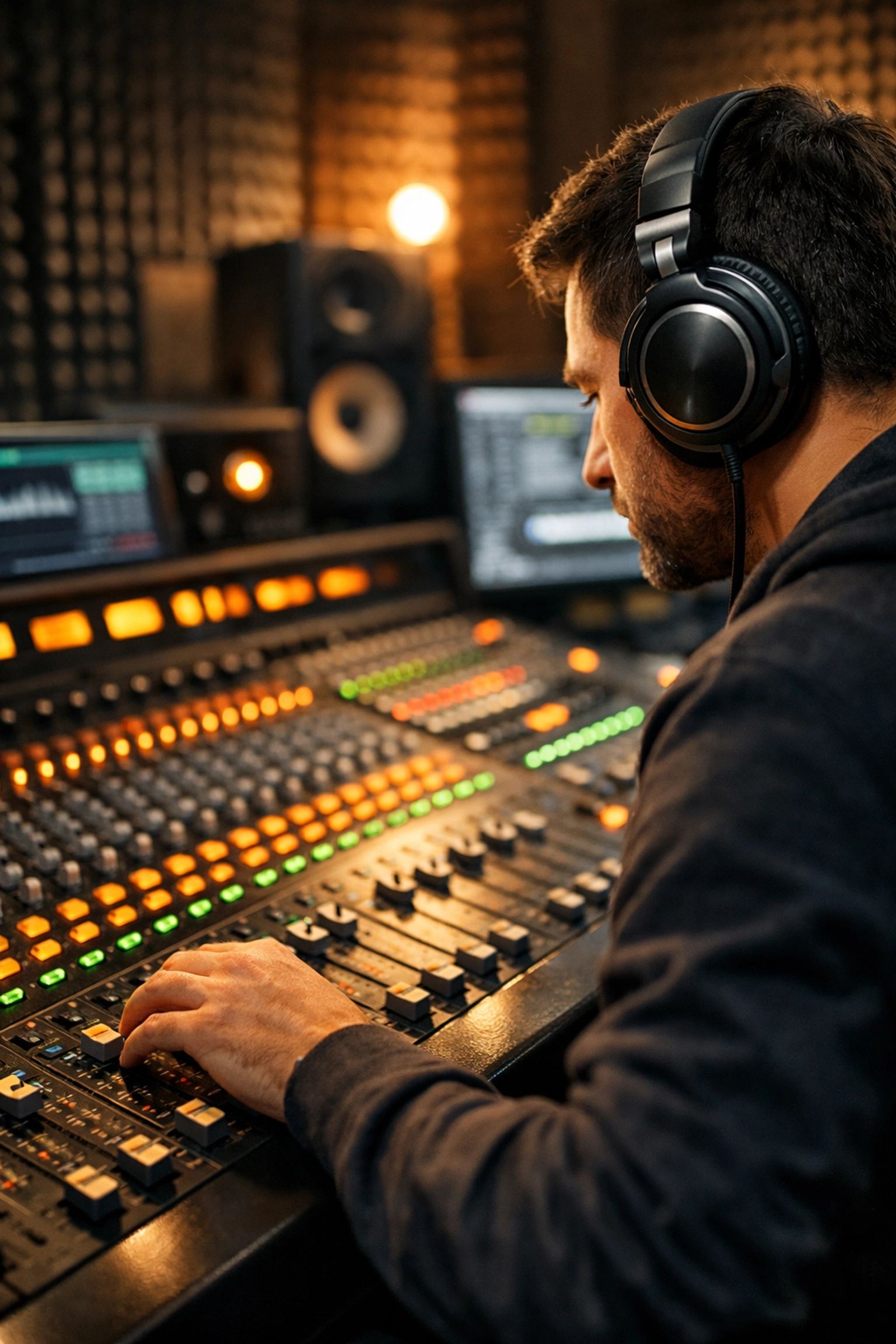 Professional music production suite showing disciplined execution in entertainment marketing projects.