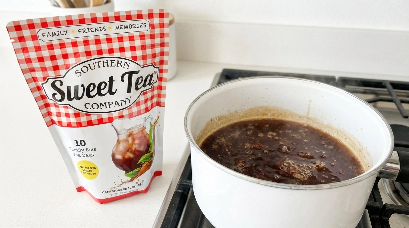 Southern Sweet Tea Company Tea Bags in Kitchen