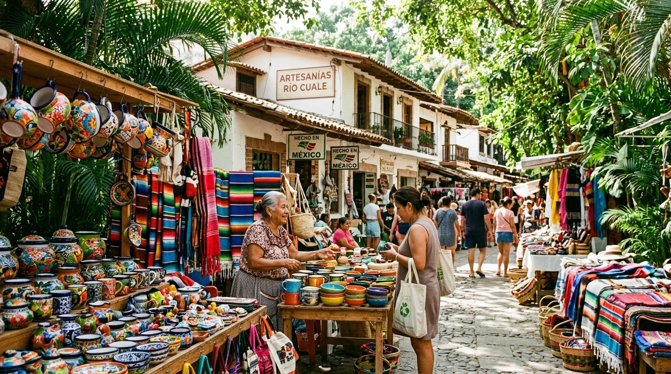 Rio Cuale Market scene
