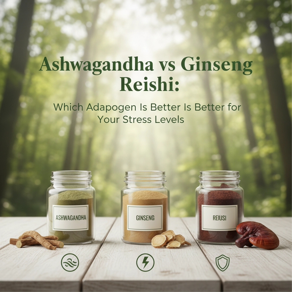 Ashwagandha vs Ginseng vs Reishi: Which Adaptogen Is Better for Your Stress Levels?