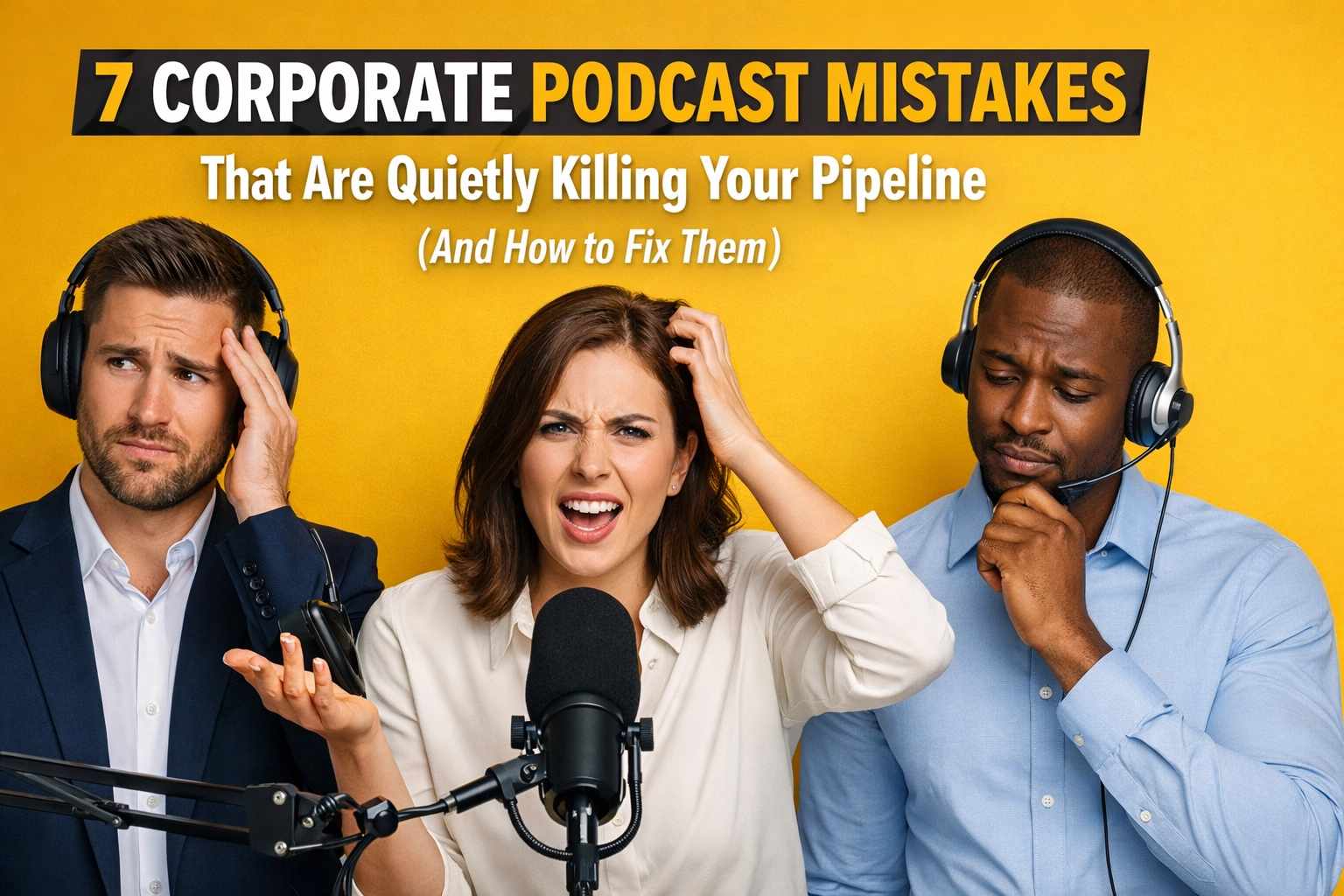 [HERO] 7 Corporate Podcast Mistakes That Are Quietly Killing Your Pipeline (And How to Fix Them)