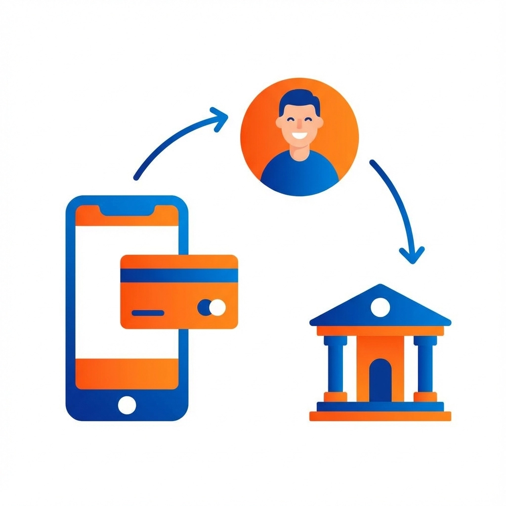 Mobile payment processing interface