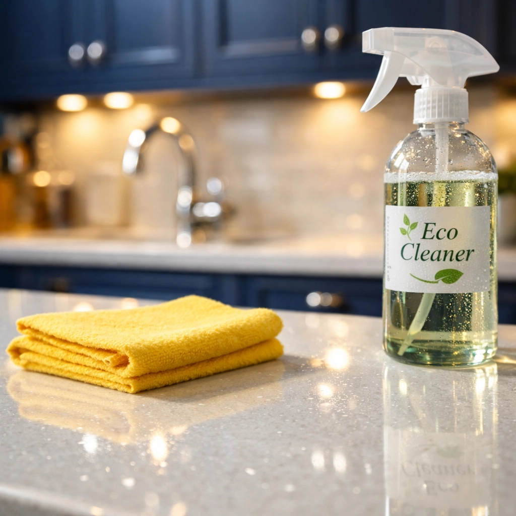 Eco-friendly residential cleaning services near me providing detailed kitchen sanitization in Wellesley.