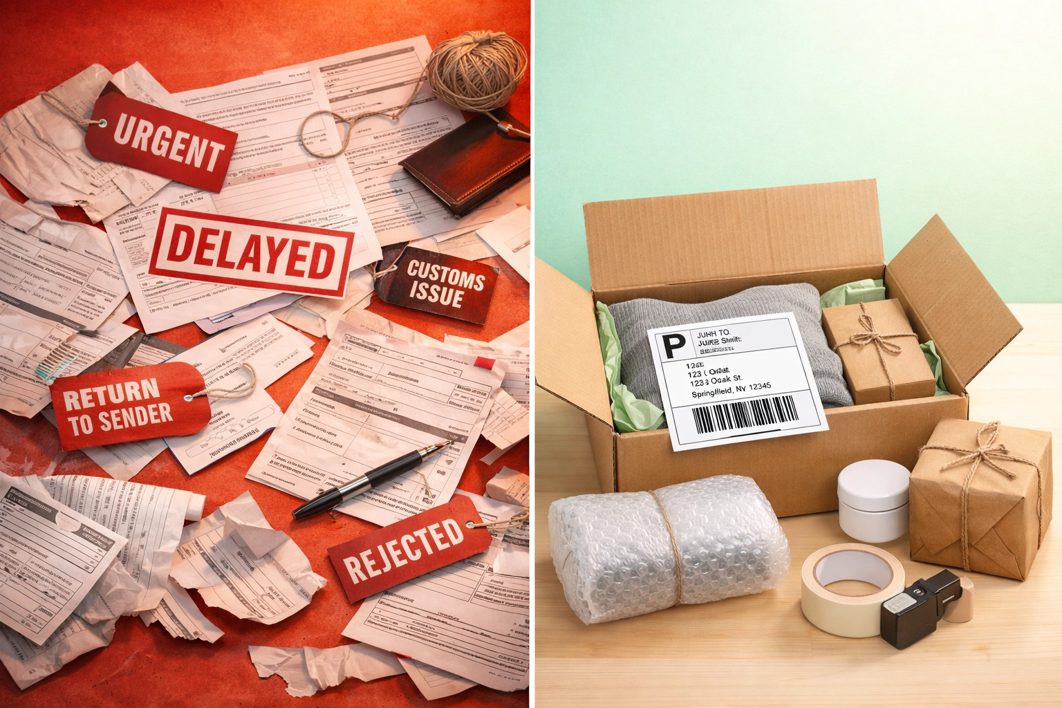 DDP vs DDU shipping comparison for K-Beauty imports showing customs clearance differences