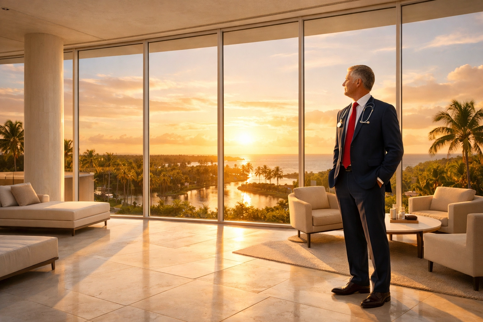 Why Physicians Need Specialized Financial Planning (And What That Actually Looks Like in Practice) 4 Physician overlooking a Florida landscape, showcasing strategic financial planning for physicians Florida.