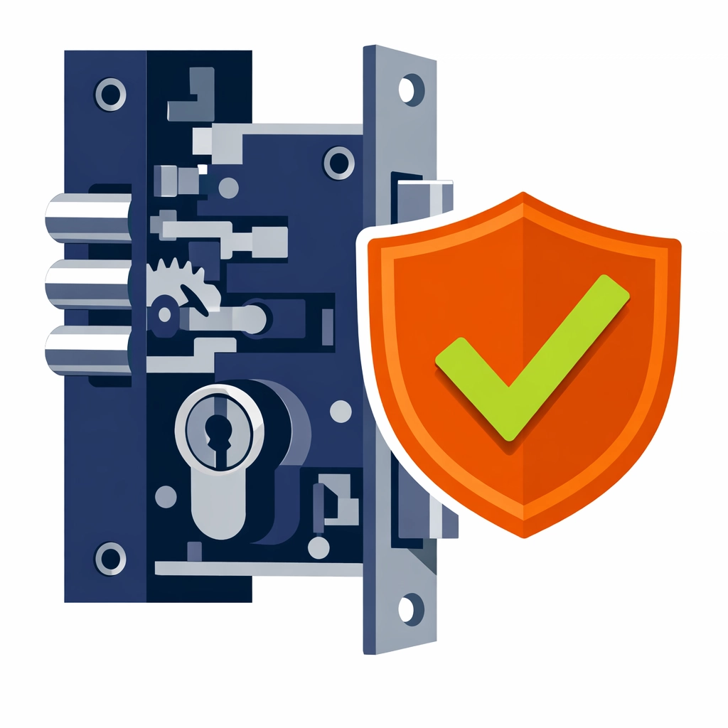 Insurance approved high-security door lock representing quality standards from locksmiths Bristol.