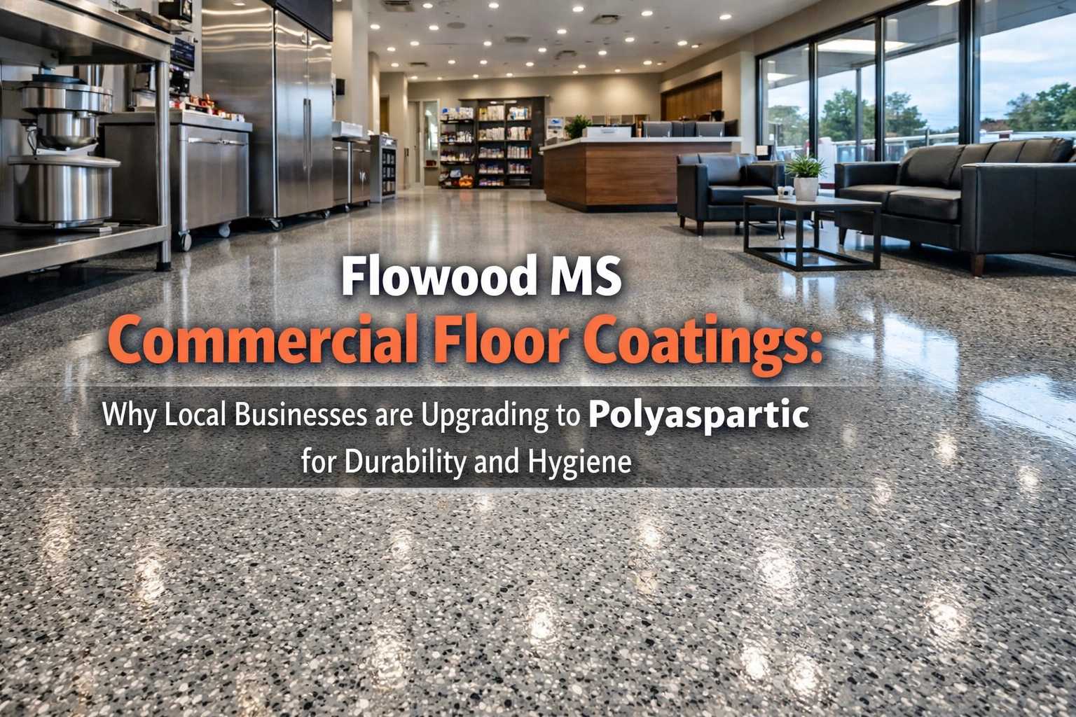 [HERO] Flowood MS Commercial Floor Coatings: Why Local Businesses are Upgrading to Polyaspartic for Durability and Hygiene
