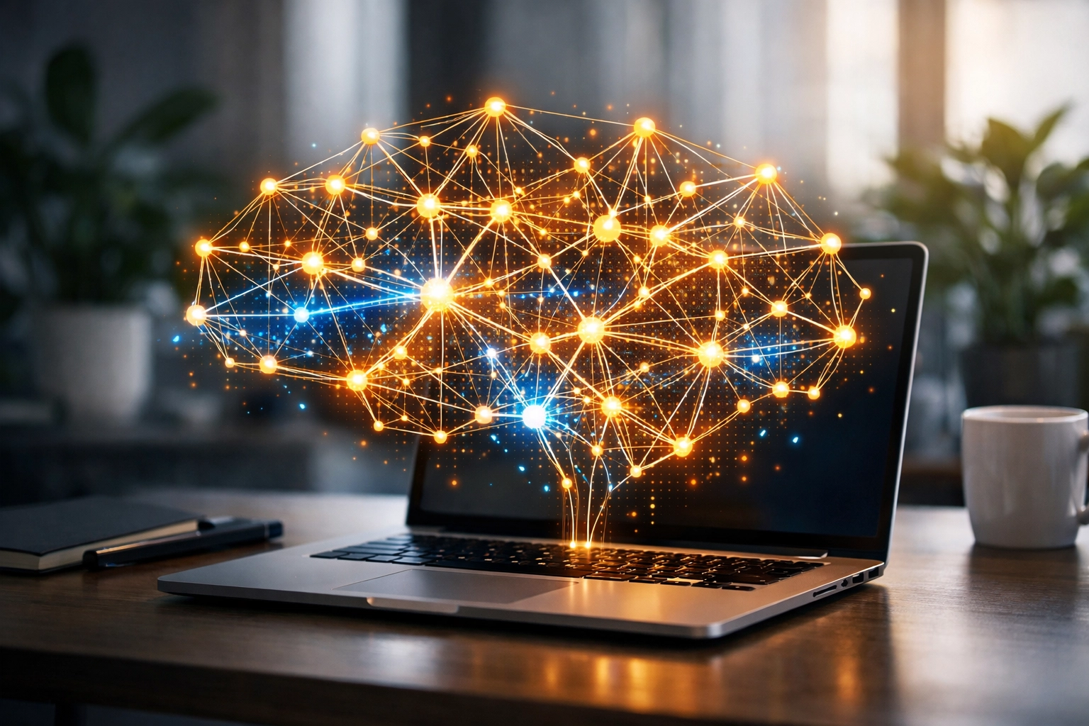Machine learning neural network visualization for AI course in Dubai