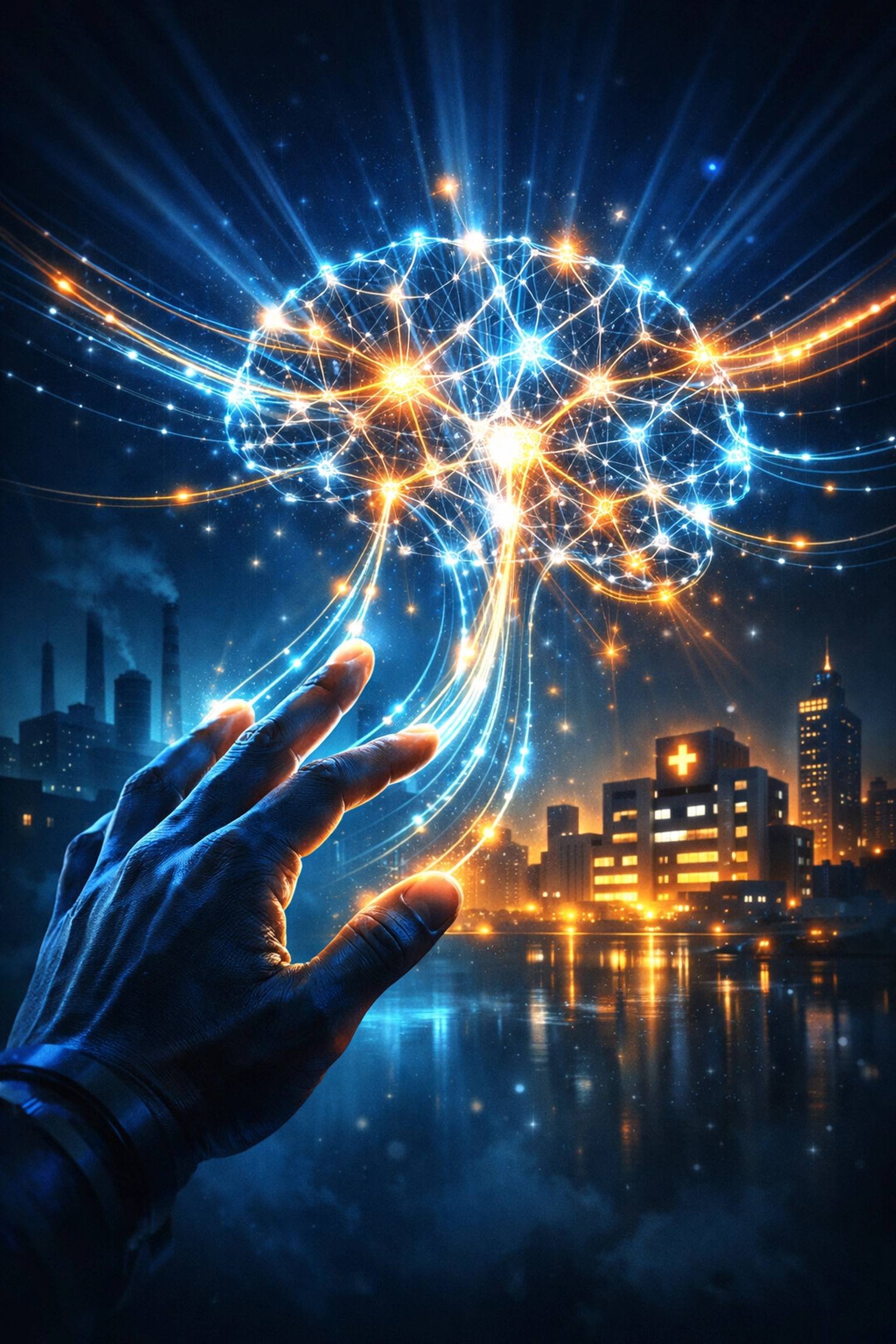 AI and technology integration across healthcare, industrial, and financial sectors for smart investing