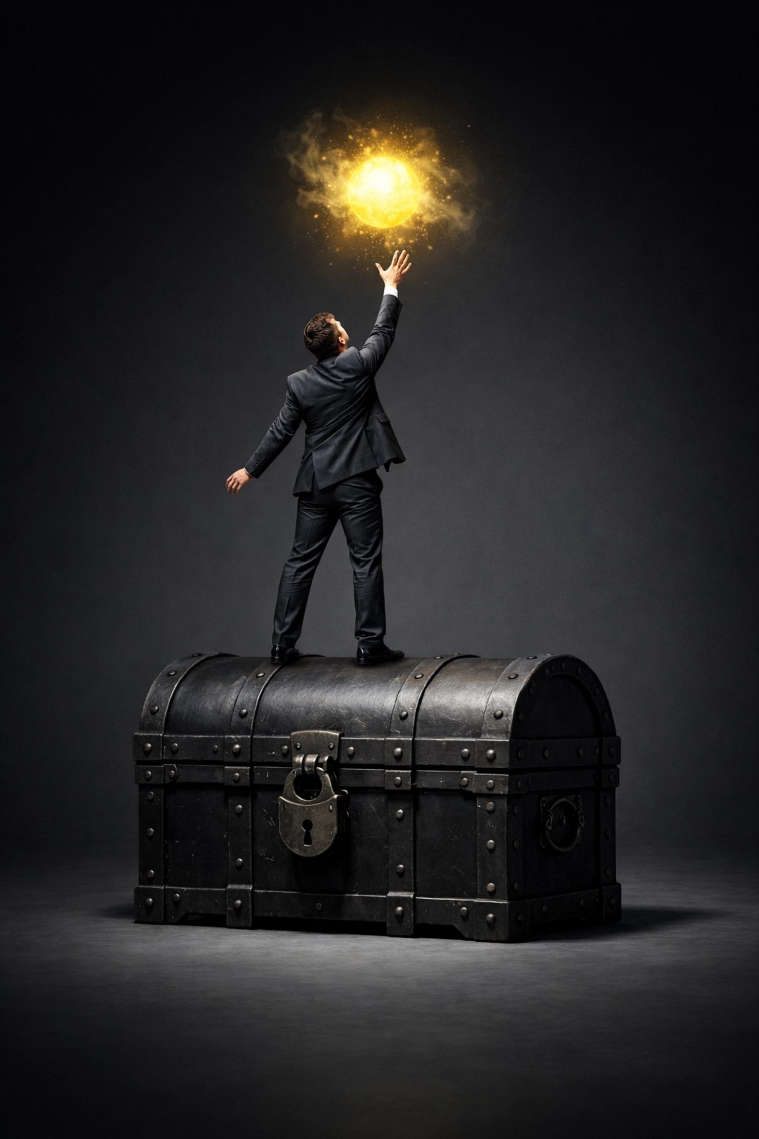 Real estate agent ignoring a lead treasure chest, showing why teams need The Lead Whisperers for follow-up.