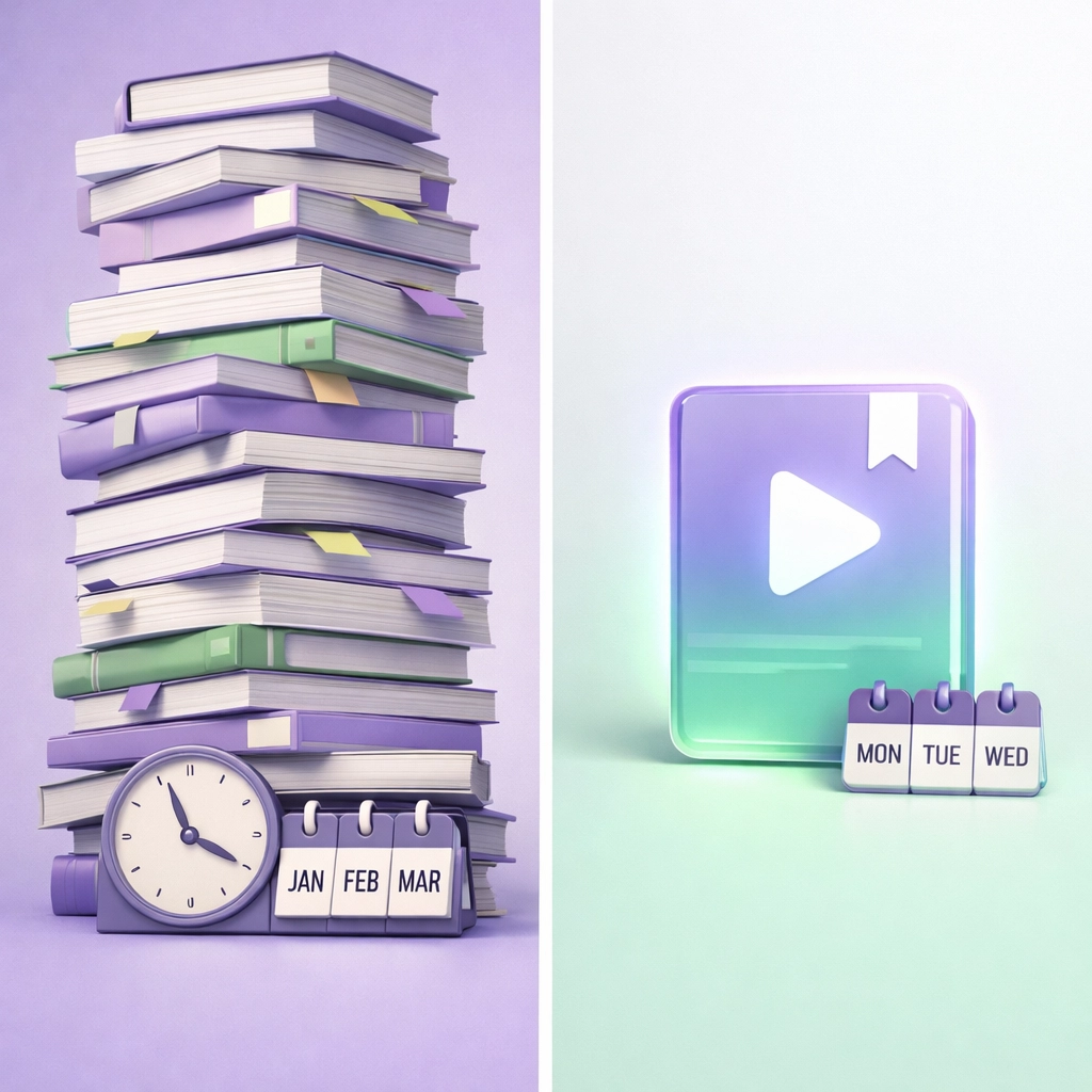 Starting small with digital products versus creating large signature course