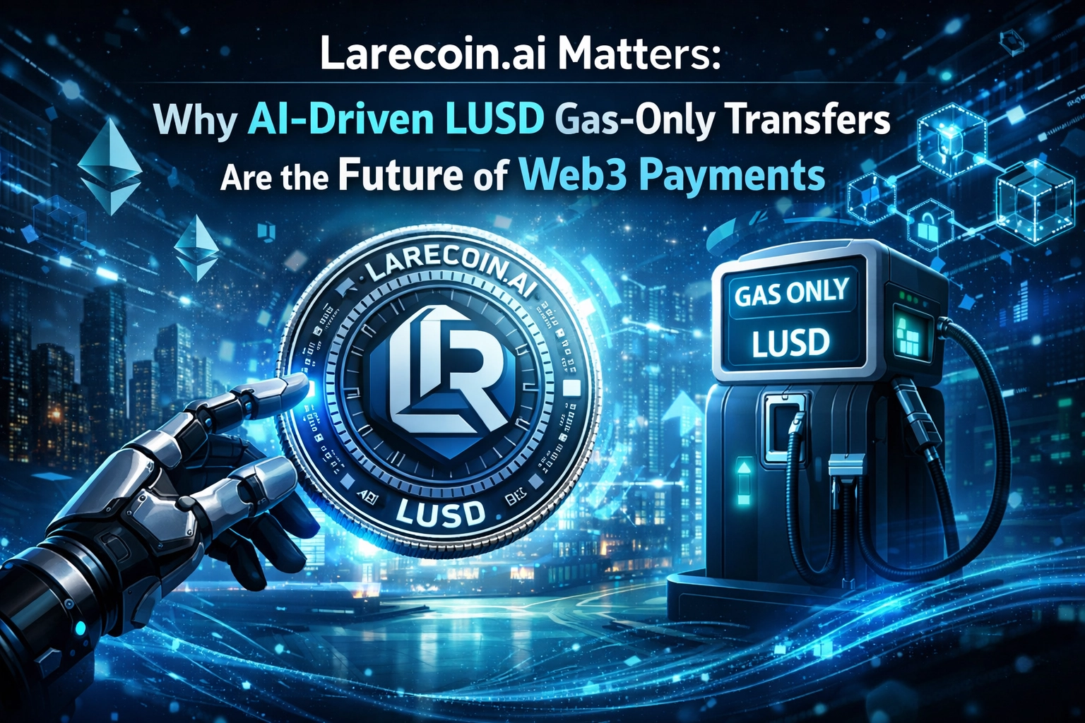 [HERO] Larecoin.ai Matters: Why AI-Driven LUSD Gas-Only Transfers Are the Future of Web3 Payments