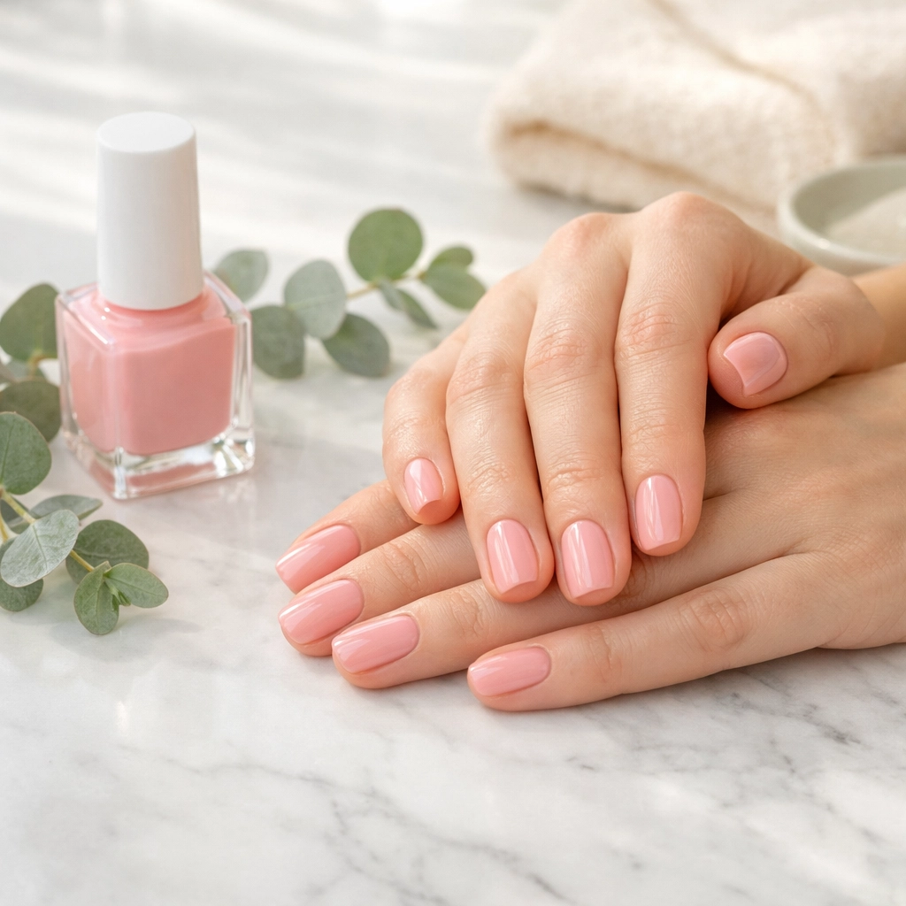 TPO-free nail polish manicure at Emerald Beauty Day Spa in Canmore